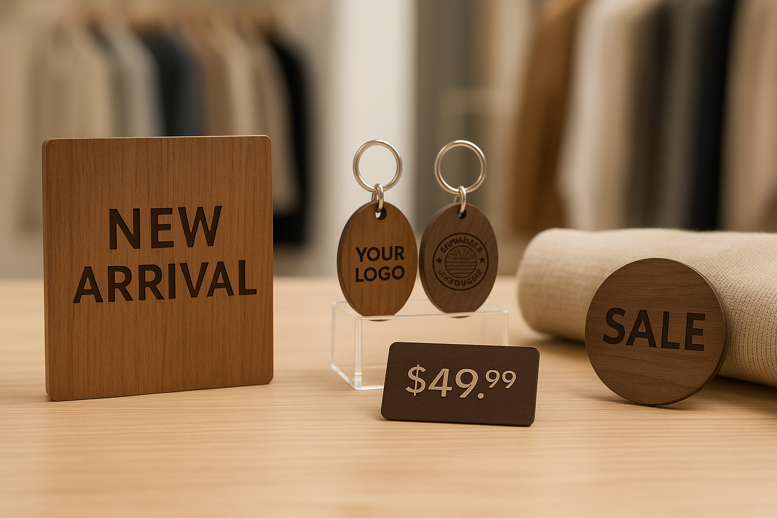 Retail Store Displays laser engraving examples - professional services in Hagerstown MD